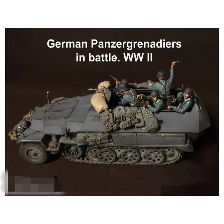 1/35 Resin Figure Model kits 5 figures Armored vehicles are not included Unassambled Unpainted 1179