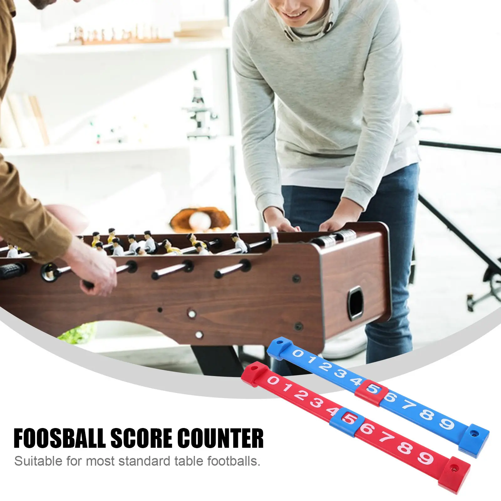 

2Pcs Foosball Score Counter Large Plastic Table Football Scoring Keeper 10 Numbers Multipurpose Desktop Score Indicator Game