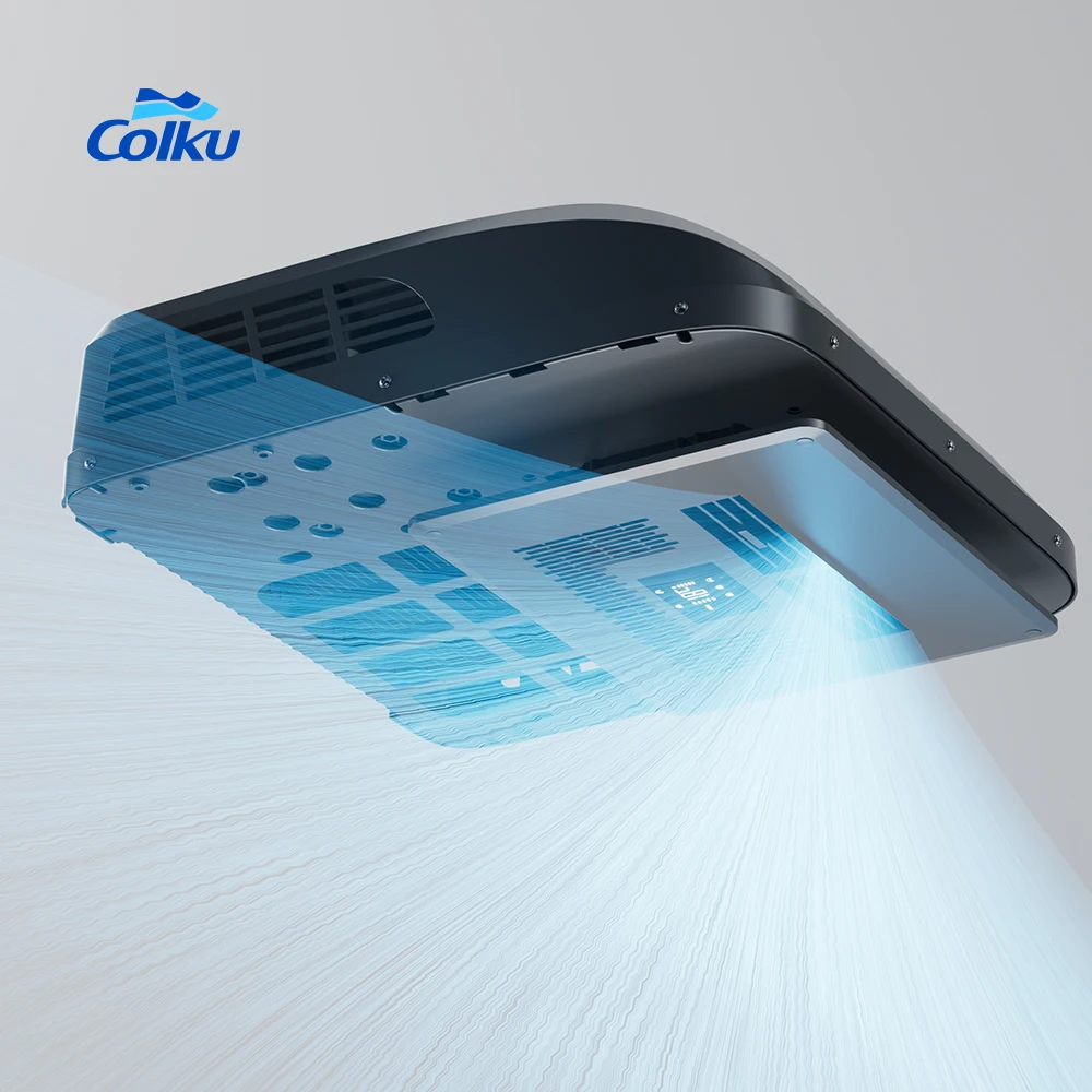 Colku GCB23A تكييف هواء مثبت على السقف 12 فولت 550 م 3 / ساعة حجم الهواء شاحنة ركن السيارة AC مع مبرد R32