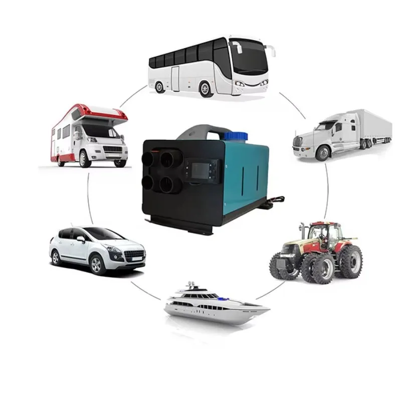 ملحقات سخان ركن الديزل الفاخر 12 فولت، سخان هواء عالي التحمل مع شهادة أمان لاستخدام الشاحنات الداخلية/الخارجية