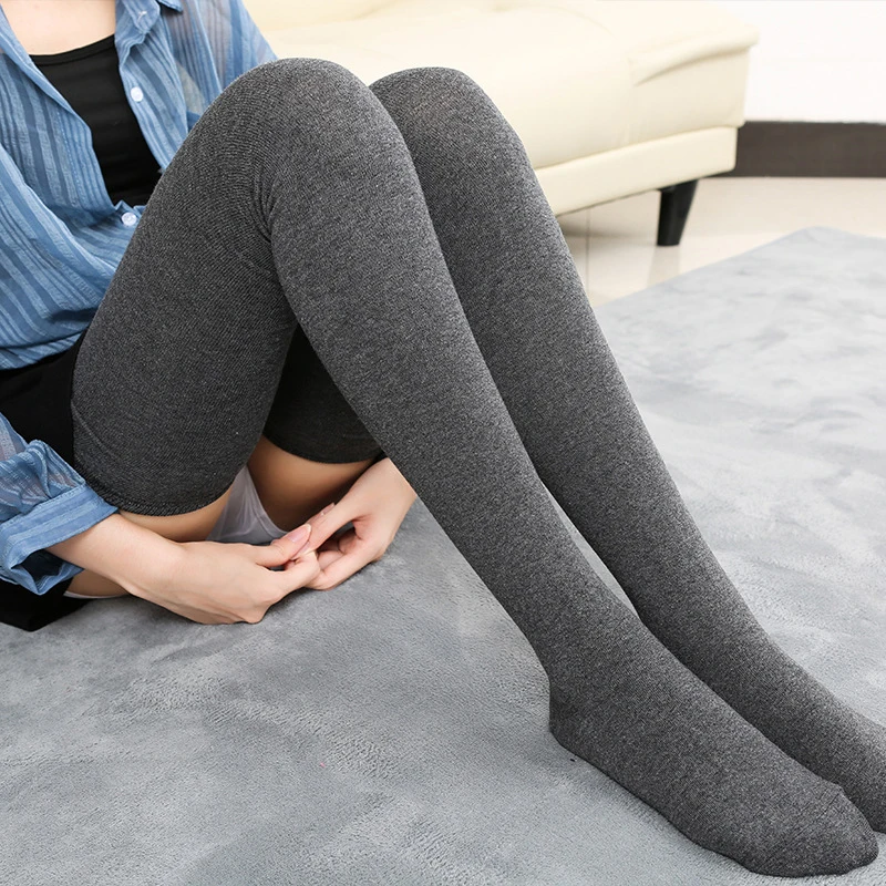 Warm Ultra Long Stockings 80CM Thigh Stocking Knit Non-Slip High JK Socks For Winter Spring Autumn Leisure Warm Socks