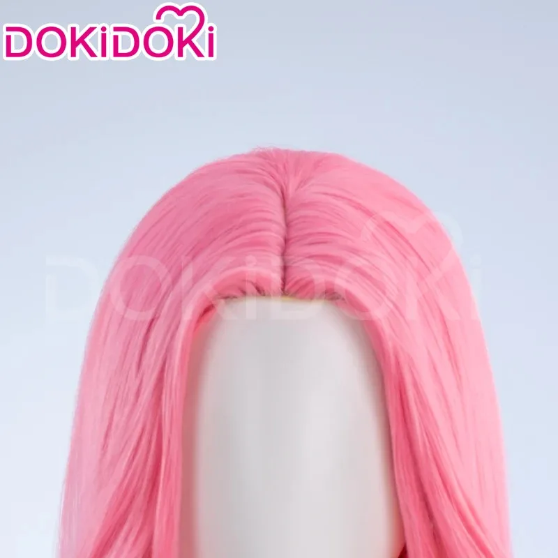 В НАЛИЧИИ Mizi Hyuna Dyeing Wig Аниме Косплей Парик DokiDoki Женский 80 см Длинный Вьющийся Парик Градиентный Мизи Косплей Реквизит Майк FreeWig Cap