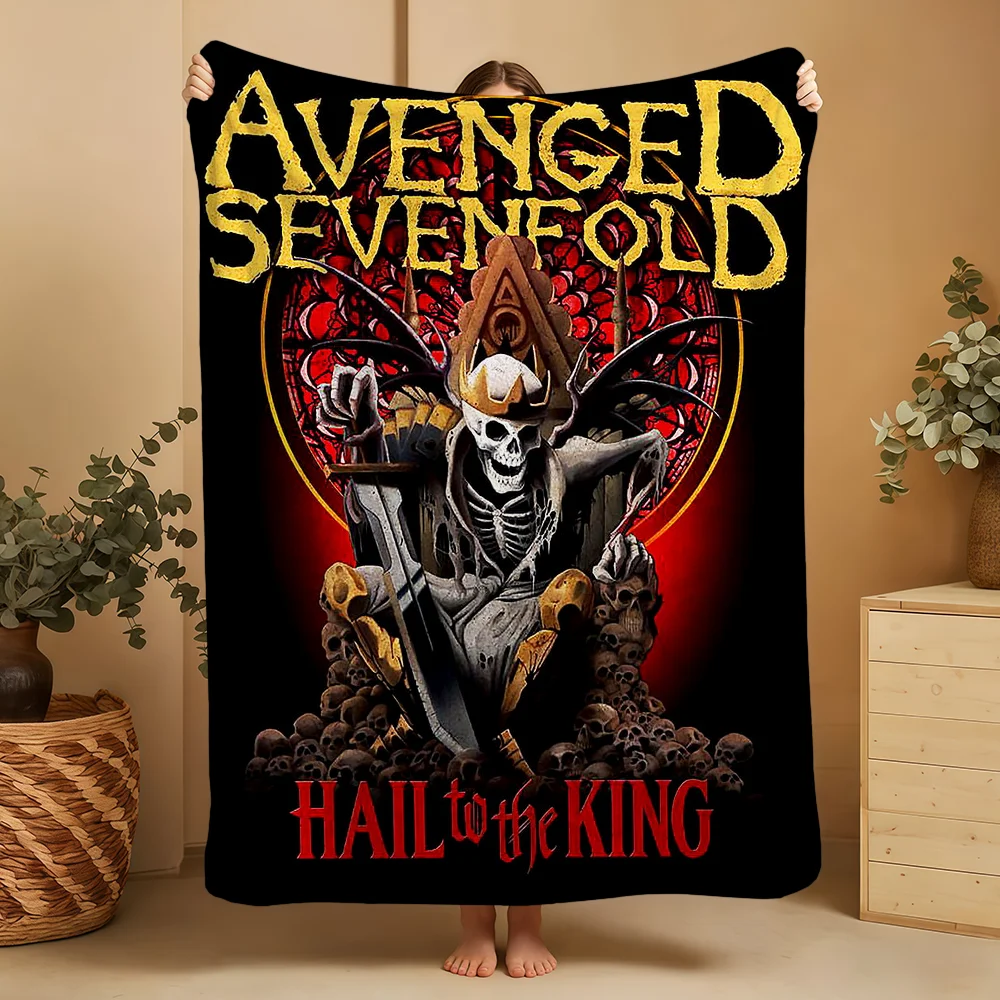 A-AvengedS S-SevenfoldS-ES Rock Band Blanket Printed Flannel Soft Warm Cozy Season Nap Bed Sofa Travel Camping Gift Adults Kids