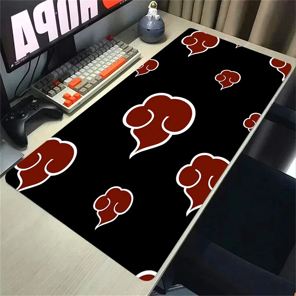 Японский крутой аниме коврик для мыши ноутбук Red Moon игровая клавиатура коврик XL N-narutoS коврик для мыши ПК I-itachi Gamer U-uchiha шкаф настольный коврик