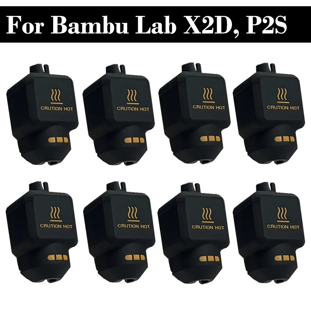 Für Bambu Lab X2D Silikonhülle Hochtemperaturbeständige Wärmeisolierung für Bambulab P2S 3D-Drucker Hotend-Abdeckung