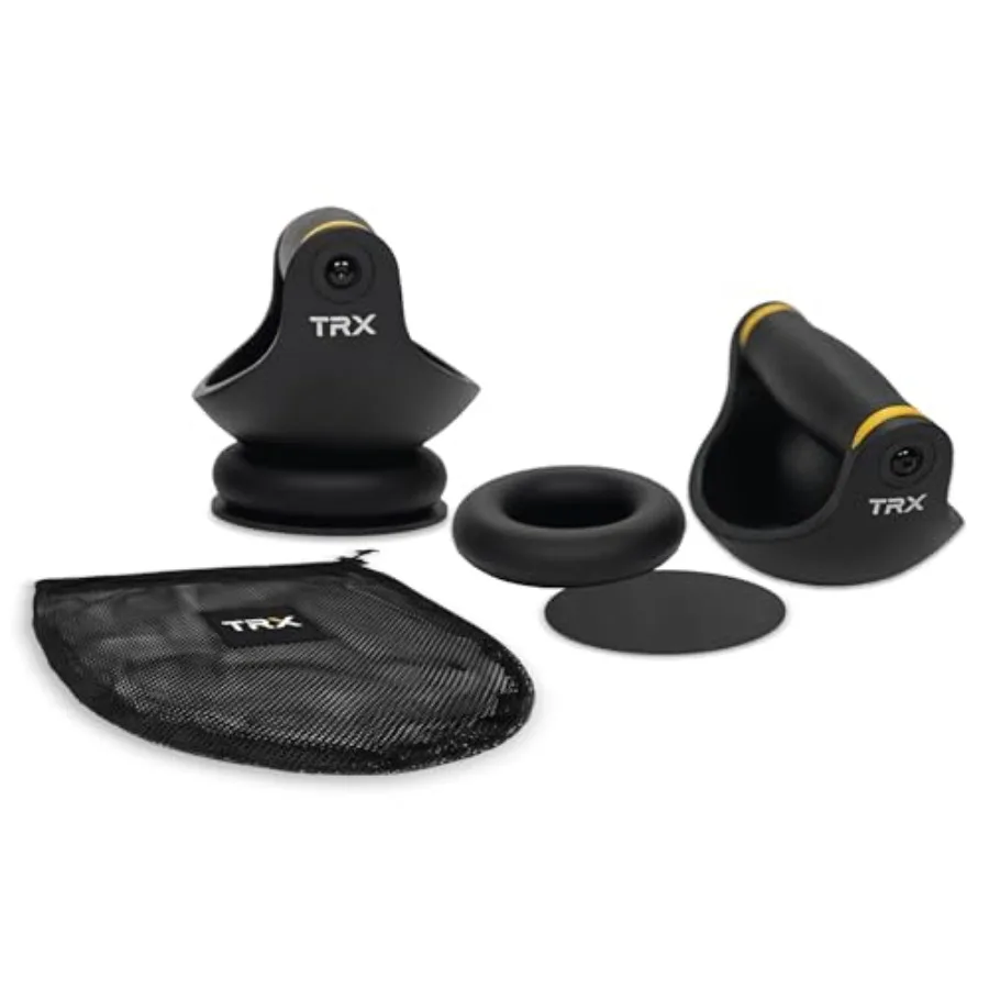 

TRX Push-It Push-Up Handles for Home Gym Strength Training Ergonomic Design for Chest Arms Abs Workouts Durable Black Metal Han