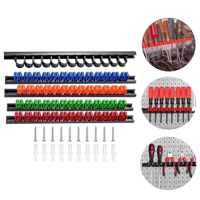 5 шт., органайзер для отверток, пластиковая вешалка для гаечных ключей, держатель ручного инструмента