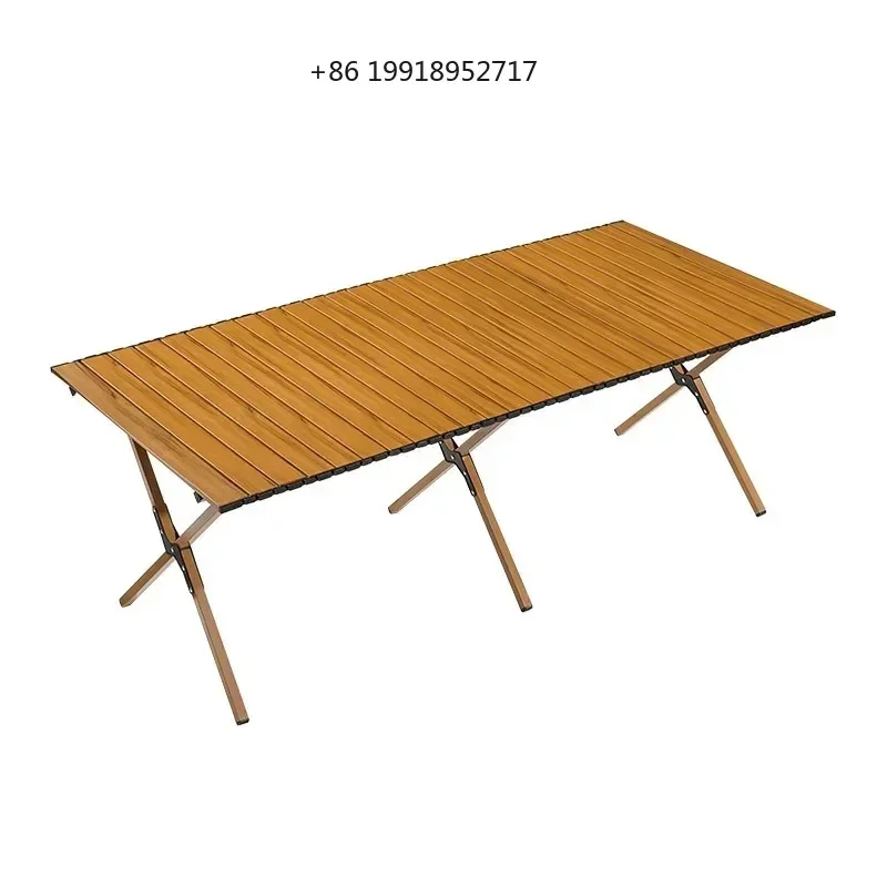Outdoor Folding Camping Table Lightweight Compact Camping Picnics Portable Wooden Picnic Table Backyard Parties Beach Trips
