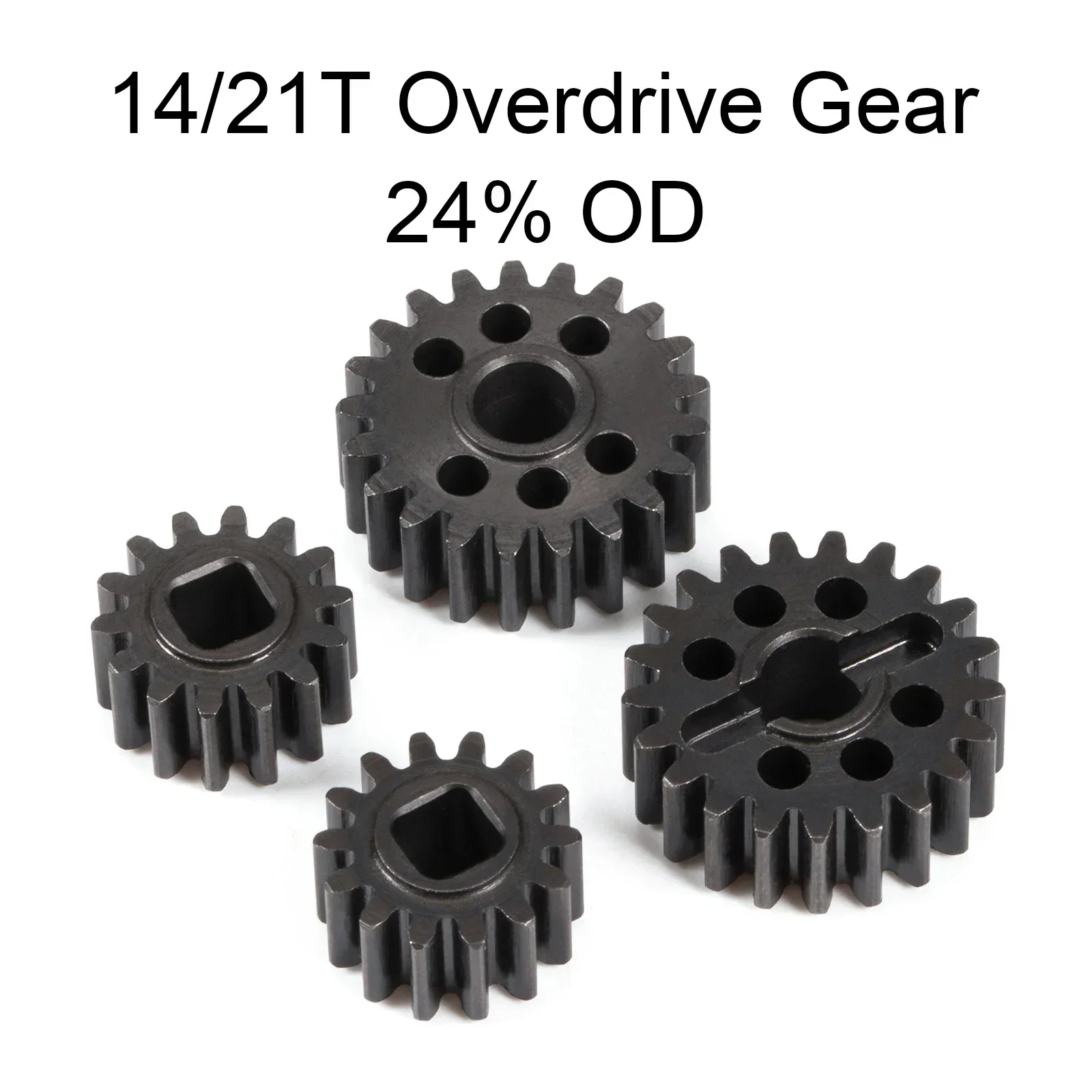 Heat Treated Steel 15T/20T 14T/21T 12T/23T Portal Gear Set Overdrive Gears for 1/10 Axial Capra F9 SCX10 III AR45 Portal Axle