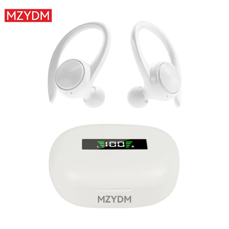 

MZYDM TWS Wireless Bluetooth Headphones Ear Hook HiFi Stereo Sound Open Ear Headset Waterproof R200 Sport True Earphone Earbud