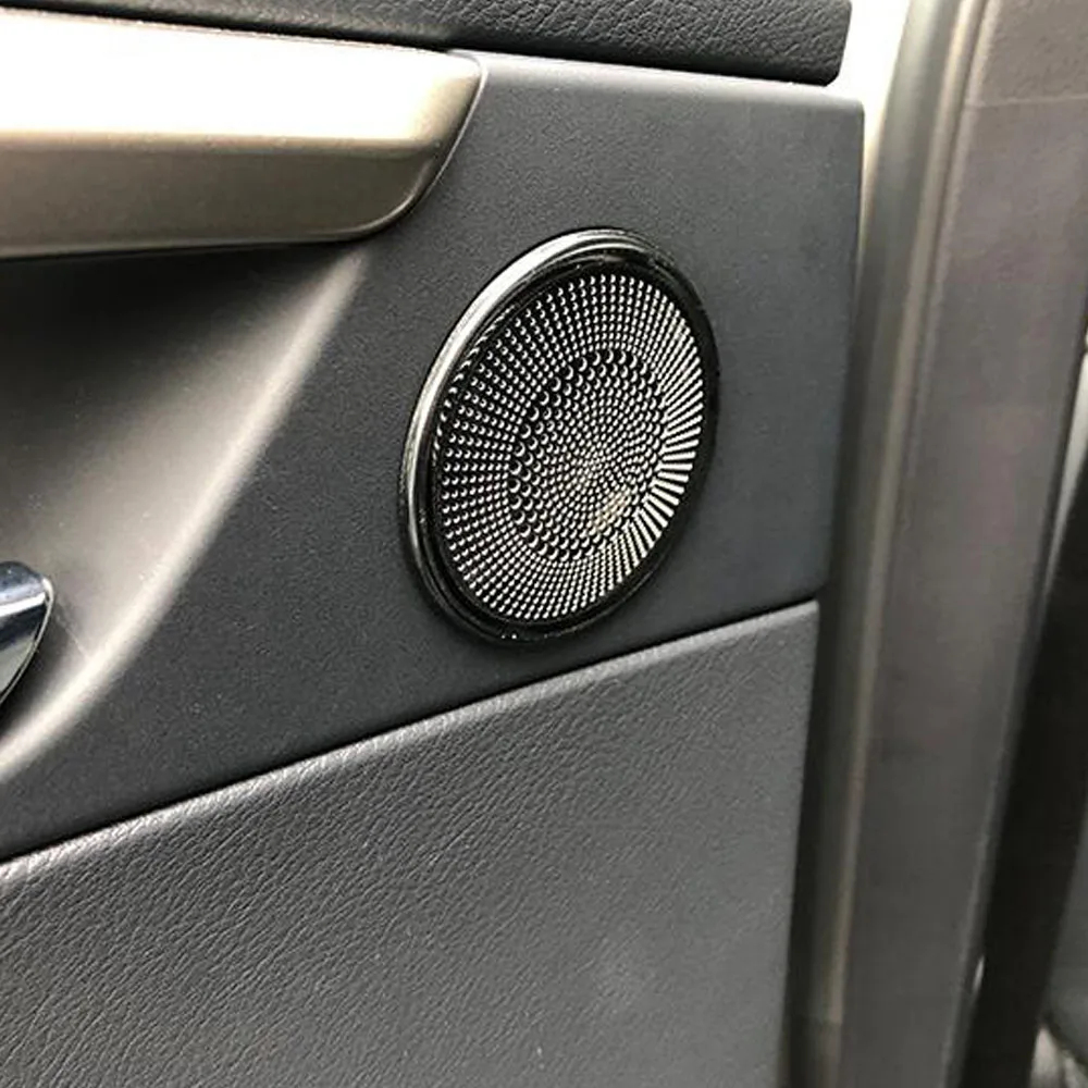 Stainless Steel Car Rear Inner Door Audio Speaker Covers For Lexus RX 200t 300 450h 2016 2017 2018 2019 2020 2021 Stickers 2PCs
