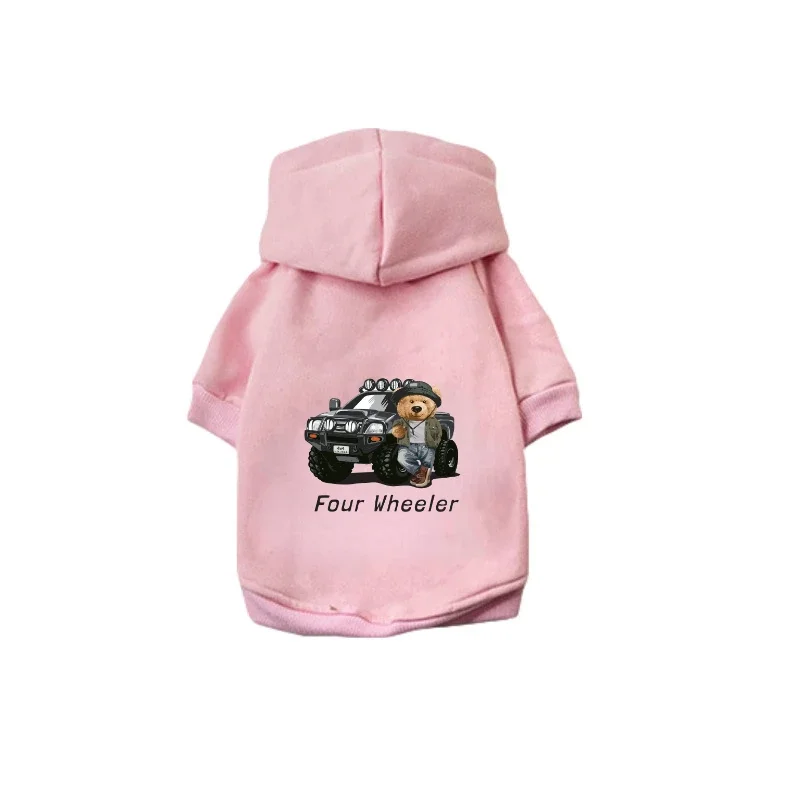 2024 new pet clothing Fleece warm sports hoodie Large and medium dogs Pet hooded clothing Dog clothing