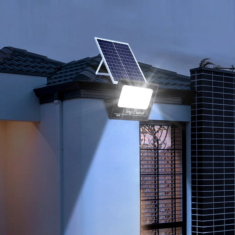 Imagem -04 - Impermeável Controle Remoto Solar Powered Spotlight Luzes de Inundação Solares ao ar Livre Ip67 Villa Street Lighting Ângulo Ajustável 50400w