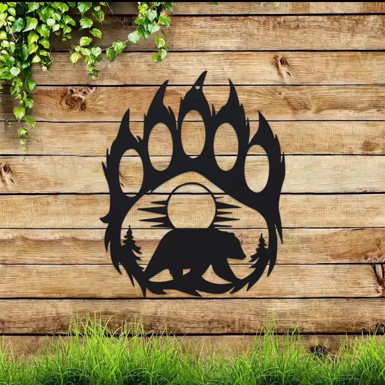 Arte de Parede Rústica em Meta - Hunting Outdoor Decor avaliação e preço