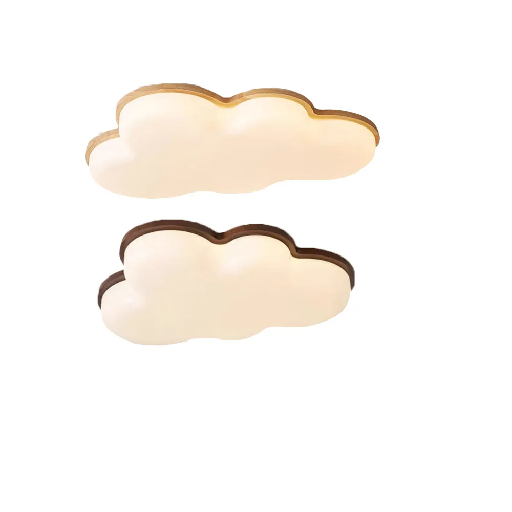 

Wooden Cloud LED Ceiling Light for Bedroom Children's Room Lighting Night Light Warm Color Home Decor