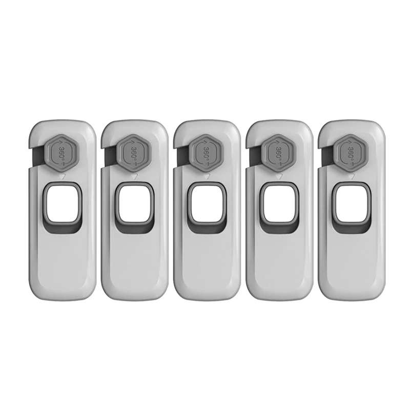 Hot Ltem 5 Pack Childproof Refrigerator Lock,Baby Safe Fridge Door Lock,Freezer Lock Apply To Max 1Inch(25Mm) Sealing Strip