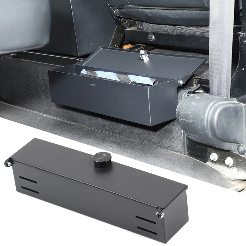 

Interior Front Seat Lower Storage Compartment Safe Deposit Box Fit For Land Rover Defender 90 110 130 2004-2018 Car Accessories
