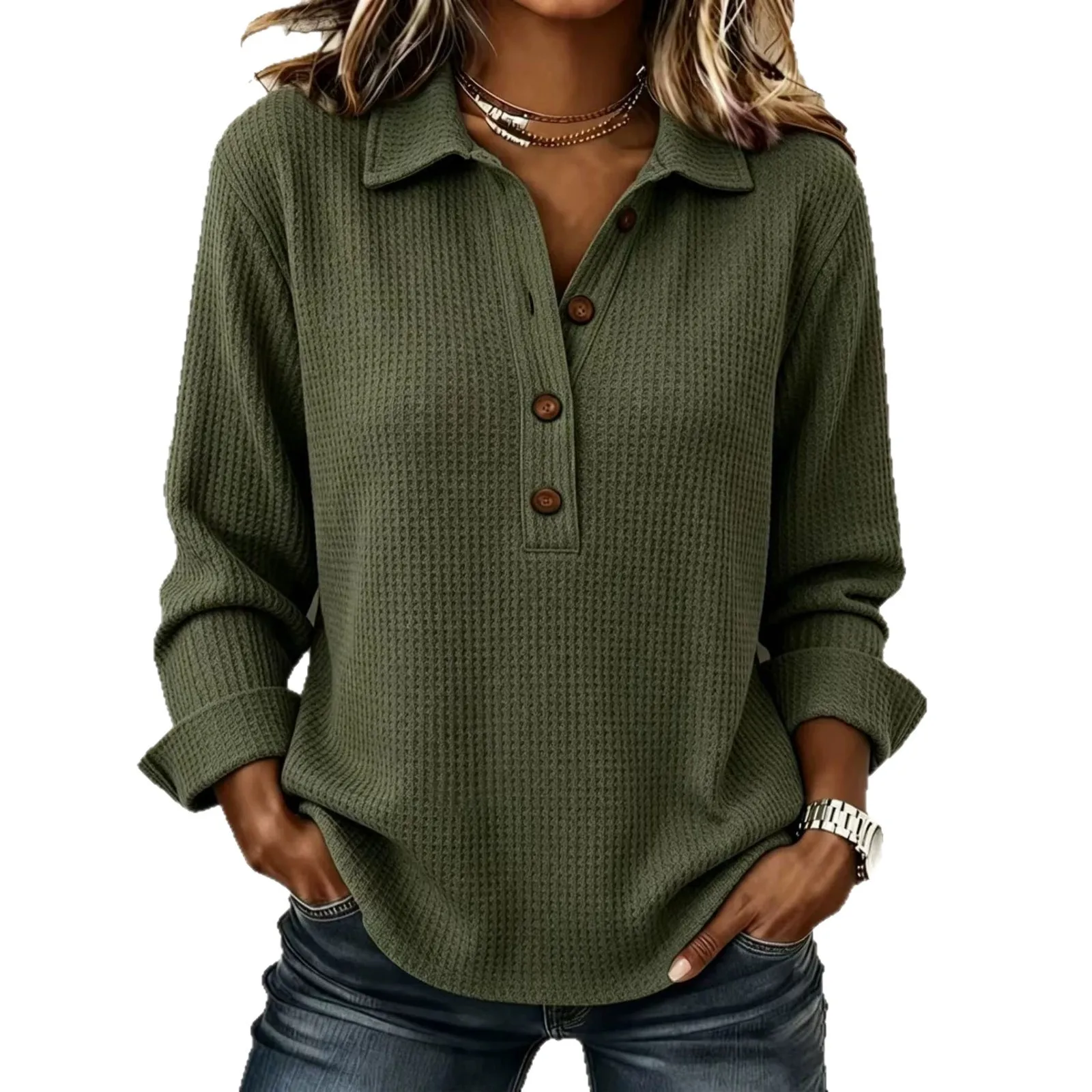 Loose Fit Casual Top Regular Length with Long Sleeve T Shirt Patchwork Construction Regular Sleeve T Shirts Autumn for Women