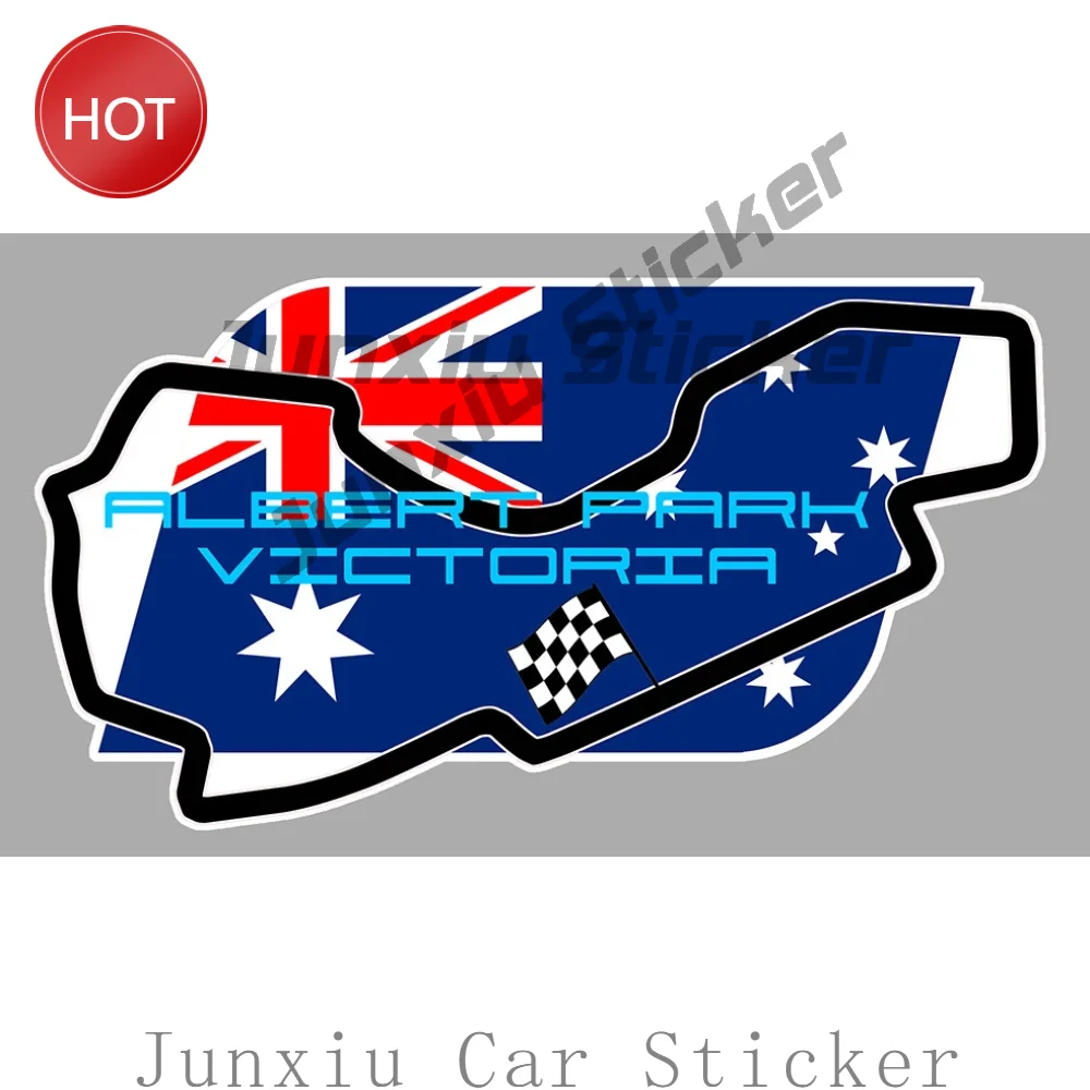 Racing Track Melbourne Australie Racing Track Vinyl Sticker For Car Body Outdoor Creative Decal Car Accessories Auto