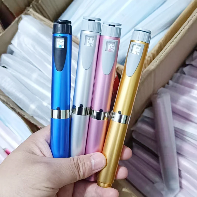 Pena Injeksi Insulin yang Dapat Digunakan Kembali untuk Pena Peptida Kontrol Dosis Presisi 1-60 Unit Kompatibel dengan Kartrid 3ml