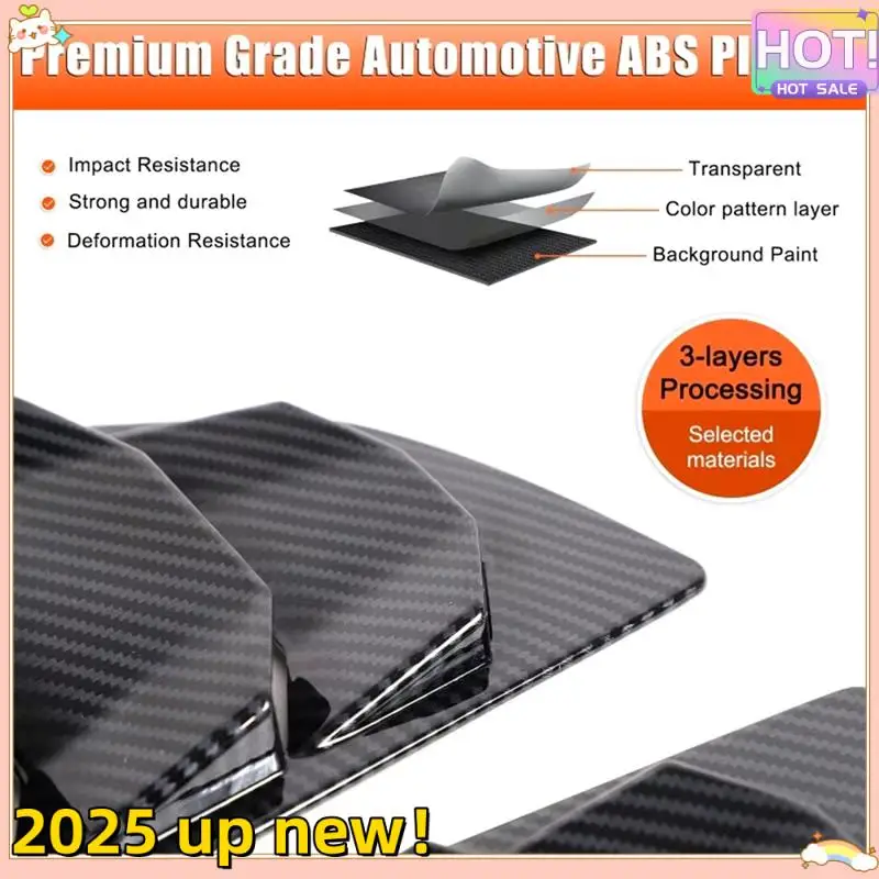 Superior Quality-ABS Carbon Fiber Car Rear Side Window Blind Shutter Louver Cover Trim For Nissan 370Z Z34 2009-2020