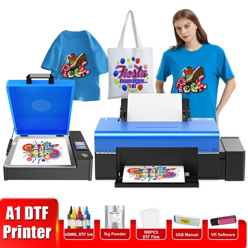 Top A4 DTF Transfer Printer L805 A4 DTF Printer T-Shirt Printer for Fabrics Hoodies Handicrafts T-Shirt Pillow Printing machine