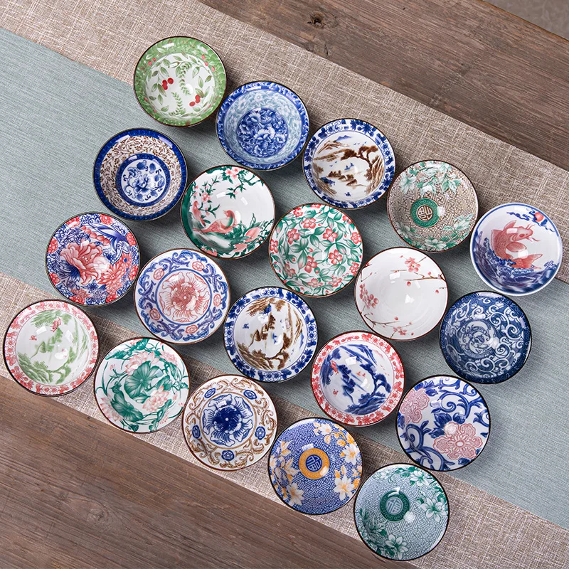 

1 Pc Chinese Tradition Blue and White Porcelain Teacup Household Ceramic Tea Bowl Master Tea Cup Meditation Cup Tea Set 70ml