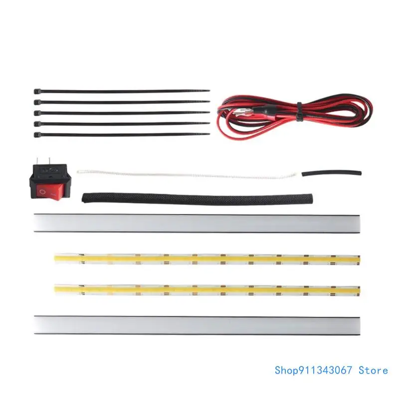 

24V LED Illuminations LED Light Strips Set For MK4 3D Printer, White/Yellow Light With Power Switcher 9x17mm Drop shipping