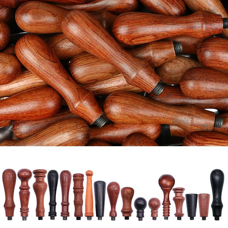 Seal Handle Rosewood Fireproof Paint Handle Wax Tool DIY Greeting Card Envelope Stamp Handles Lacquer Seal Accessories Decor