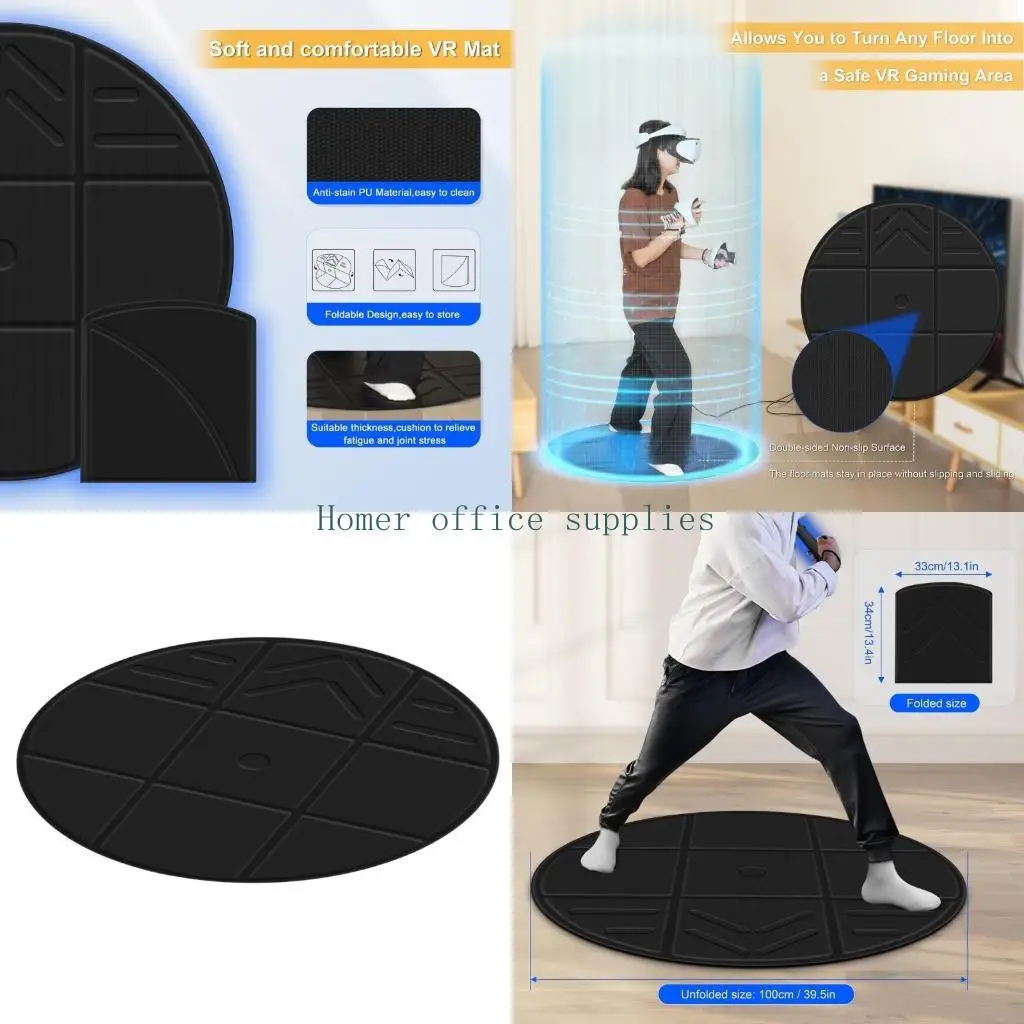 

K43B Portable Anti Slip Pad for Switches 3 Gaming Convenient Universal Sports Floor Mat Simulation Space Accessory