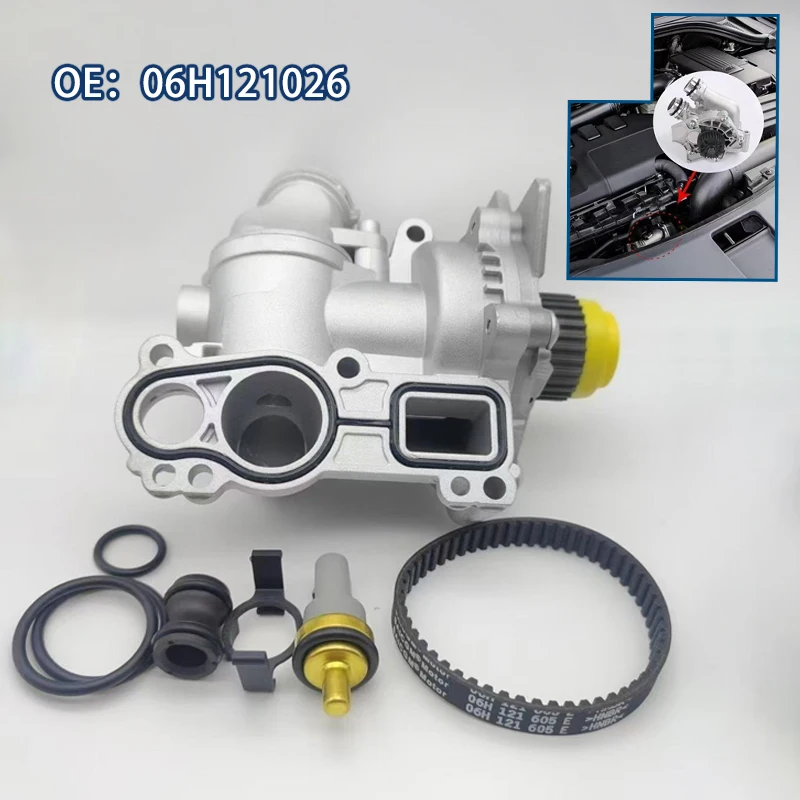 

06H121026 Aluminum EA888 GEN2 Water Pump For Audi A3 A4 A5 Q5 VW Golf MK6 GTI Passat B7 Tiguan CC Scirocco Jetta