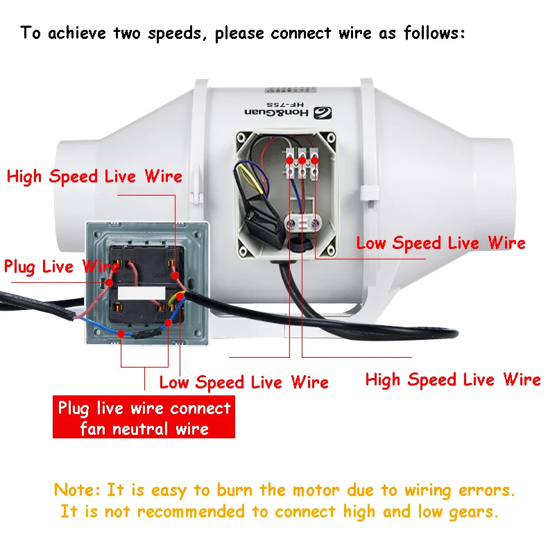 مروحة الأنابيب الحمام مروحة العادم قوية الحمام المطبخ منفاخ التهوية مروحة تهوية العادم الصامتة