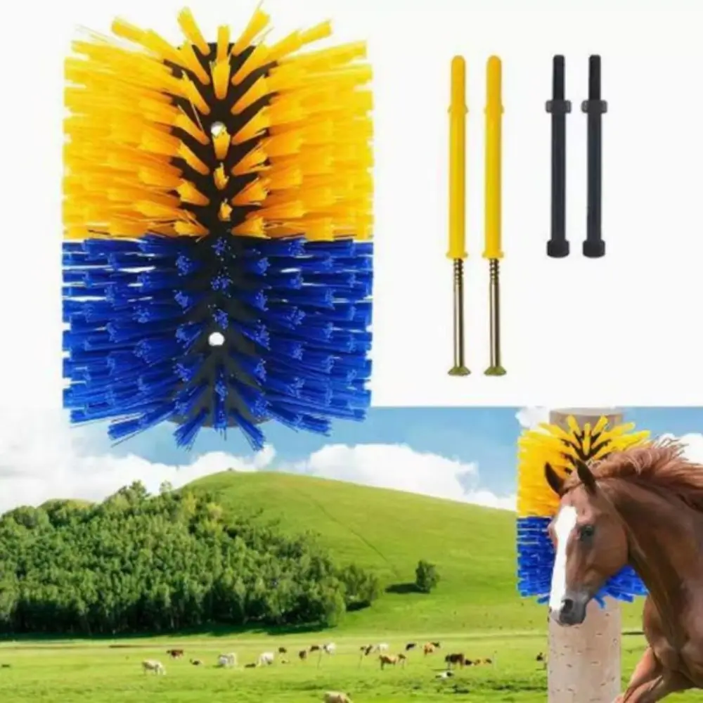 Deep Massage Livestock Grooming Brush Quick-Connect System Scratching Brush Itch Relief Brush Cylinder Brush