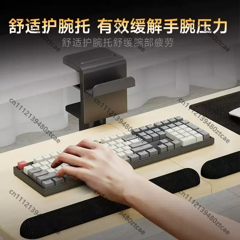 Under‑Desk Sliding Keyboard Tray, Clamp‑On Pull‑Out Keyboard & Mouse Holder, Wrist‑Rest Support Bracket For Office Desk