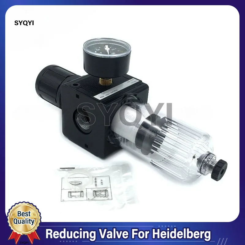 00.580.4443 00.580.3913  Reducing Valve For Heidelberg 0821300350 PM74 SM74 Reducing Valve With Air Gauge Printing Parts