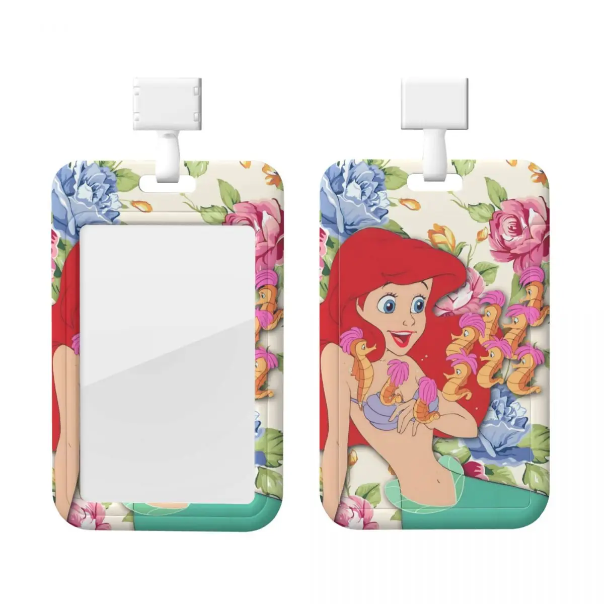 

Держатели кредитных карт «Русалочка» на заказ, шейный ремешок, держатель для удостоверения личности, держатель для карточек для больниц, инженеров, держатель для карт