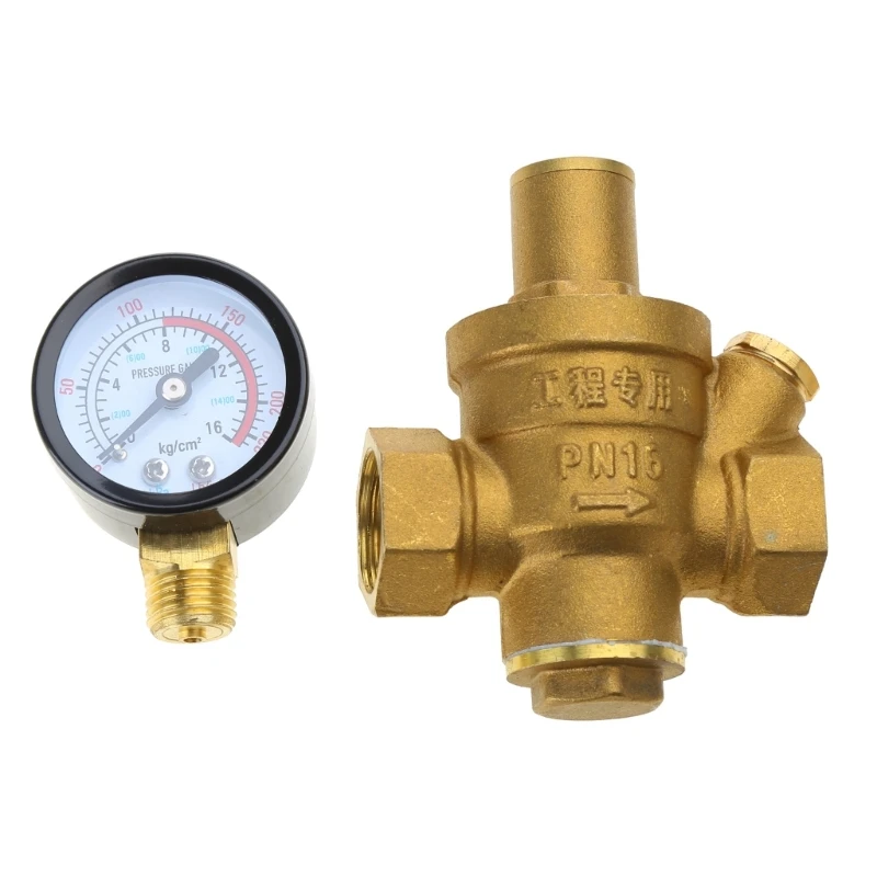 DN15 Inch Brass Pressure Reducing Device Adjustable Pressure Regulator for Water Pressure Relief Valves for House