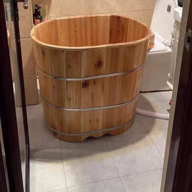 

Adult Bathtub Ice Tub Goods Elderly Portable Shower Hot Portable Toilet Outdoor Spa Wooden Professional Banheira Pedicure Dog P4