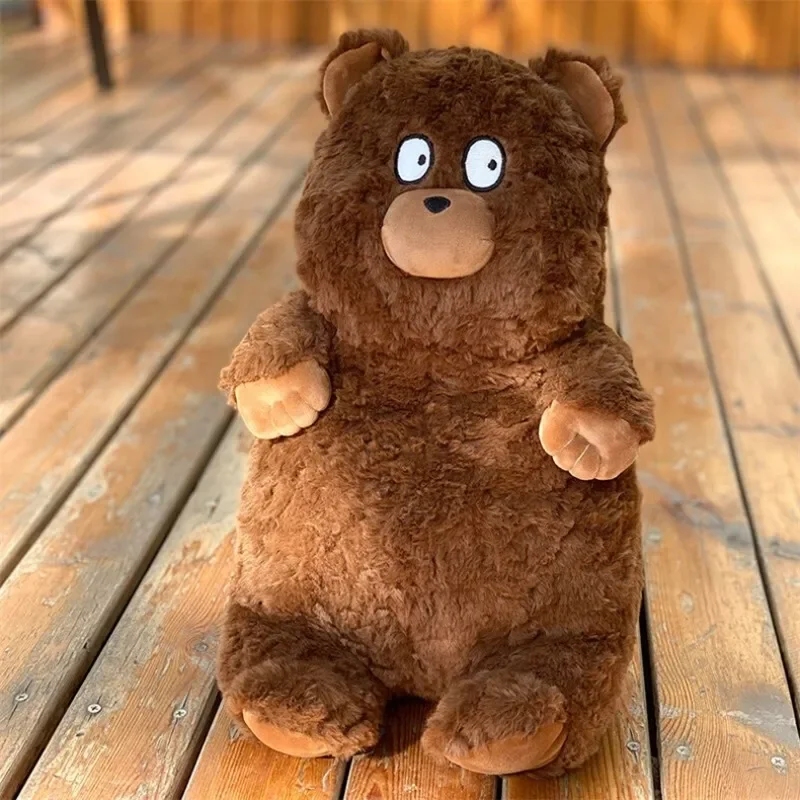 40cm Kawaii Brown Bear Miękkie pluszowe zabawki Wypchane leśne zwierzę Lalka Łagodzi lęk Dziecko Prezent urodzinowy Niedźwiedź Rzuć poduszkę Wystrój domu