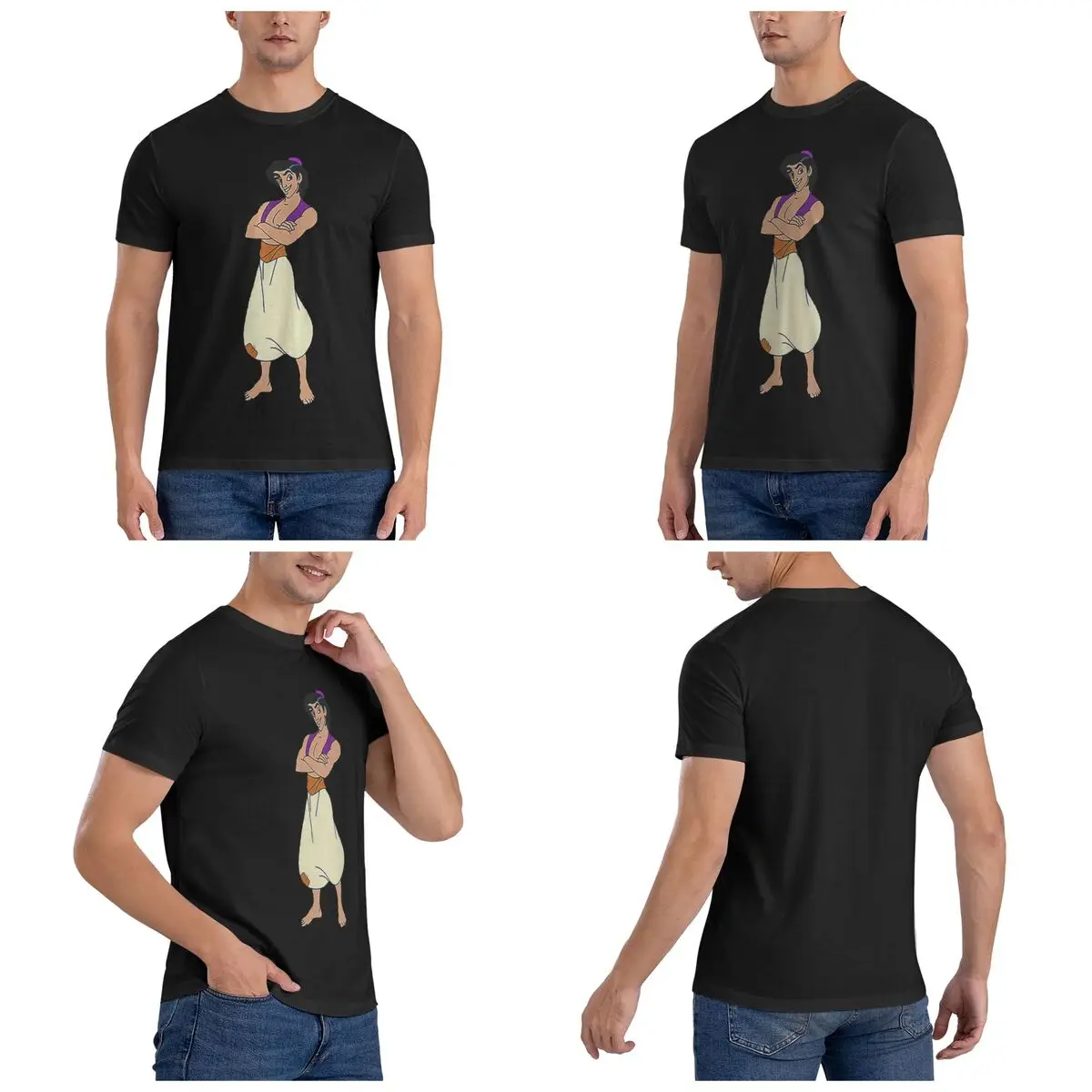 Aladdin T-Shirt for Men Cotton Oversized T Shirts Men's Short Sleeve O-Neck Summer Clothes Tops S-6XL