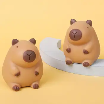 水豚慢回彈玩具,緩解壓力,可愛水豚造型擠壓球,柔軟萌系動物玩具,兒童生日禮物 12 最佳銷售 卡哇伊 - №6