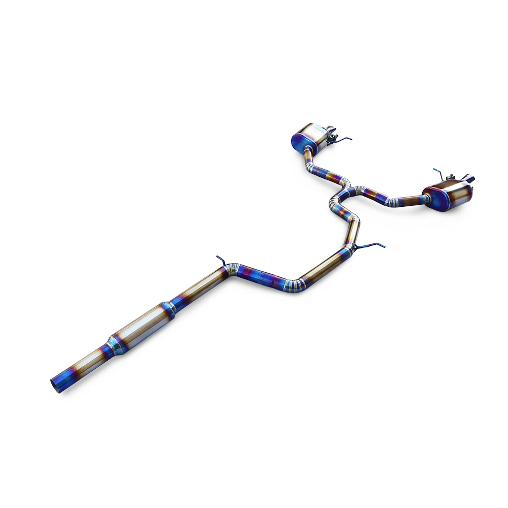 

Suitable for Audi A4 B9 2.0T 2017-2023 titanium alloy with valve cat back muffler automotive exhaust performance valve exhaust