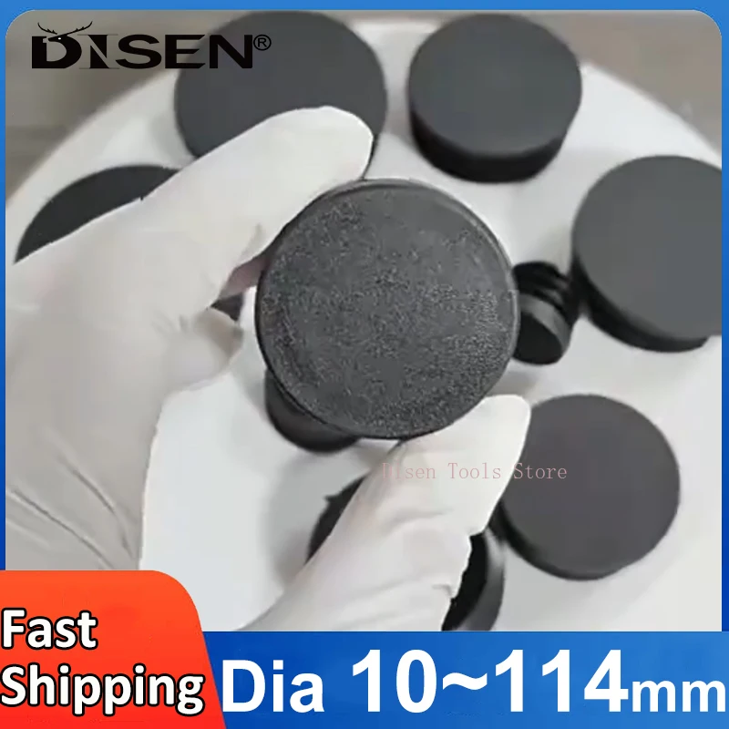 Black Round Plastic Inner Plugs Chair Stool Foot Pad Plug Plastic Plug Anti Slip and Wear-resistant Dia 10~114mm
