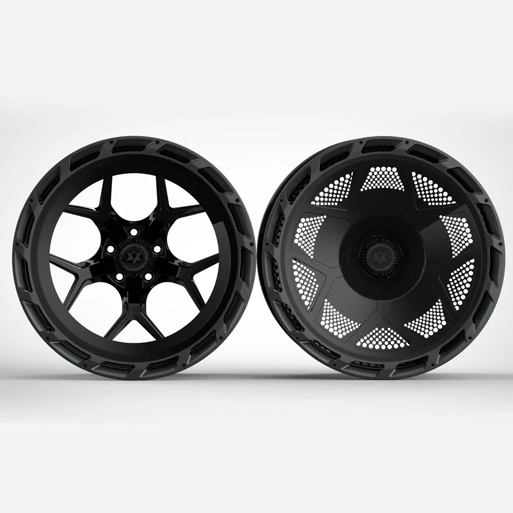 رياضة السيارات مع أغطية PCD 18 19 20 21 22 بوصة 5x120 5x114.3 5x120 الألومنيوم ثلاثية الأبعاد مطبوعة توربو مروحة سبيكة عجلات سيارة مزورة