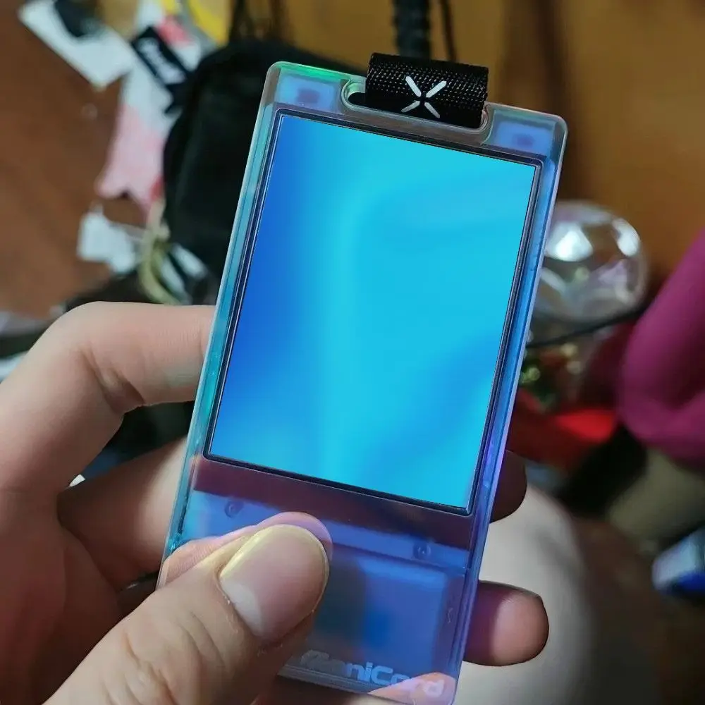 HD Display Magic Card Electronic Pass Badge GIF Screen Rechargeable Electronic Pass Badge Desk Display NFC Bluetooth Badge