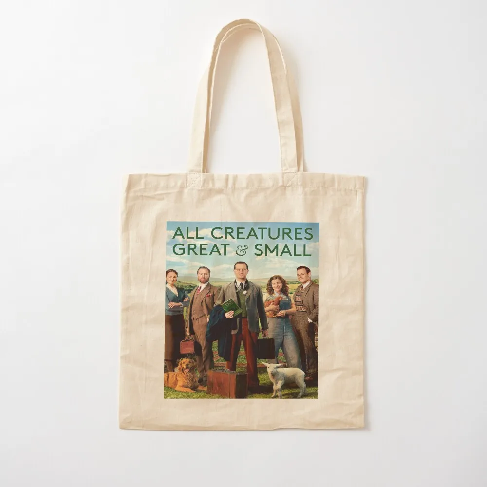 جميع المخلوقات كبيرة وصغيرة خمر حمل حقيبة تسوق حقيبة حمل حقيبة قماش عربة التسوق حقائب نسائية #2