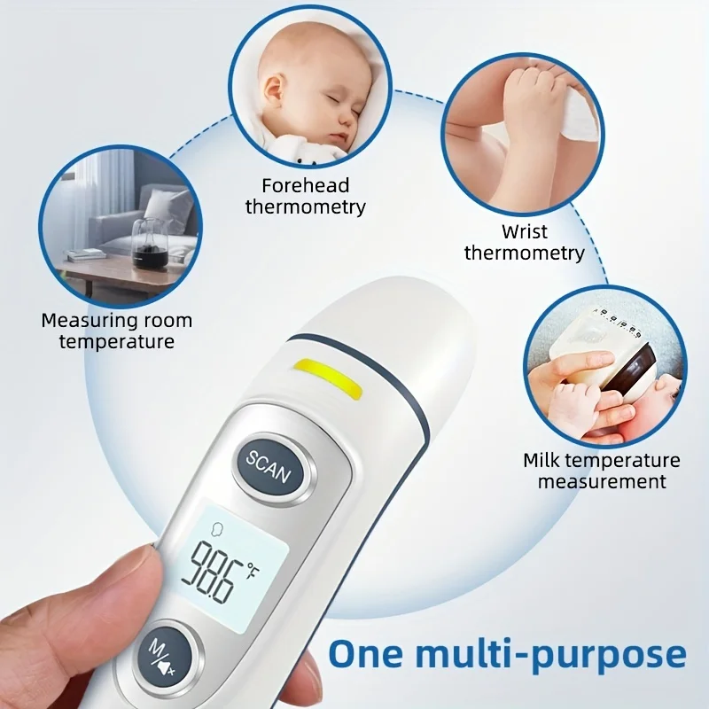 Dr.isla 2 In1 Infrared Ear Thermometer Forehead Non-Contact medical Termometro LCD Body Fever Baby/Adult Temperature measure