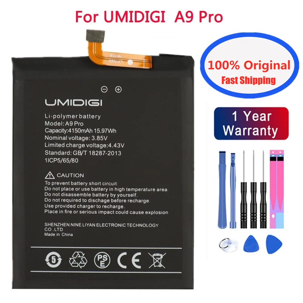 2024 Original Battery For UMI Umidigi A11S A13S A11 Pro Max A5 A7 A7S A9 Pro Bison GT2 X10S X10G F2 F1 G1 Power 3 S2 S3 S5 Pro