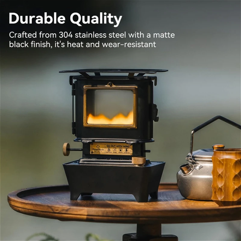 Portable Oil Lamp Stove for Outdoor Lighting Small Area Heating Camping Coffee Cooking As A Decoration To Watch The Fire Dance