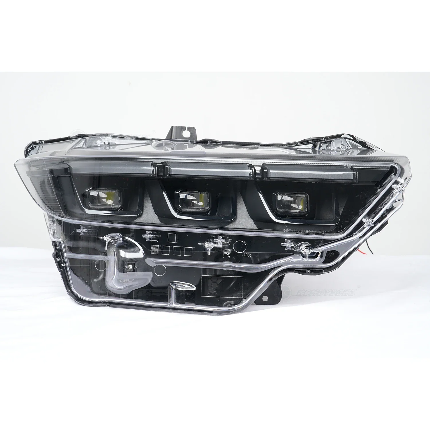 HCMOTIONZ LED Headlights for Ford Mustang 2024-2025 Start up Animation DRL Car Front Lamps Assembly Accessories
